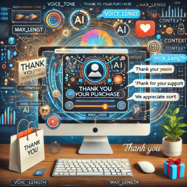 Custom Thank You E-mail Generator