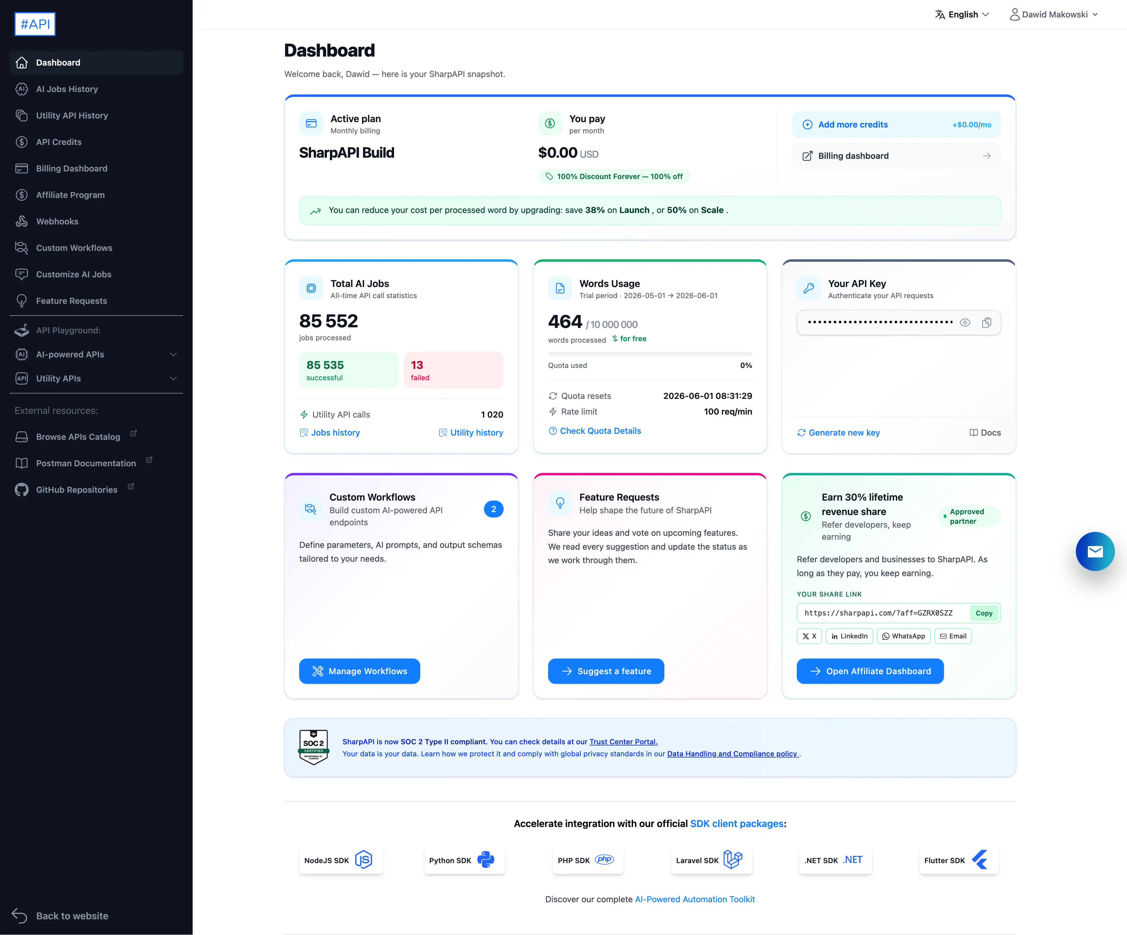 New Dashboard